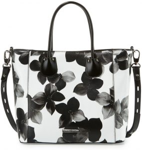 Black and White floral bag