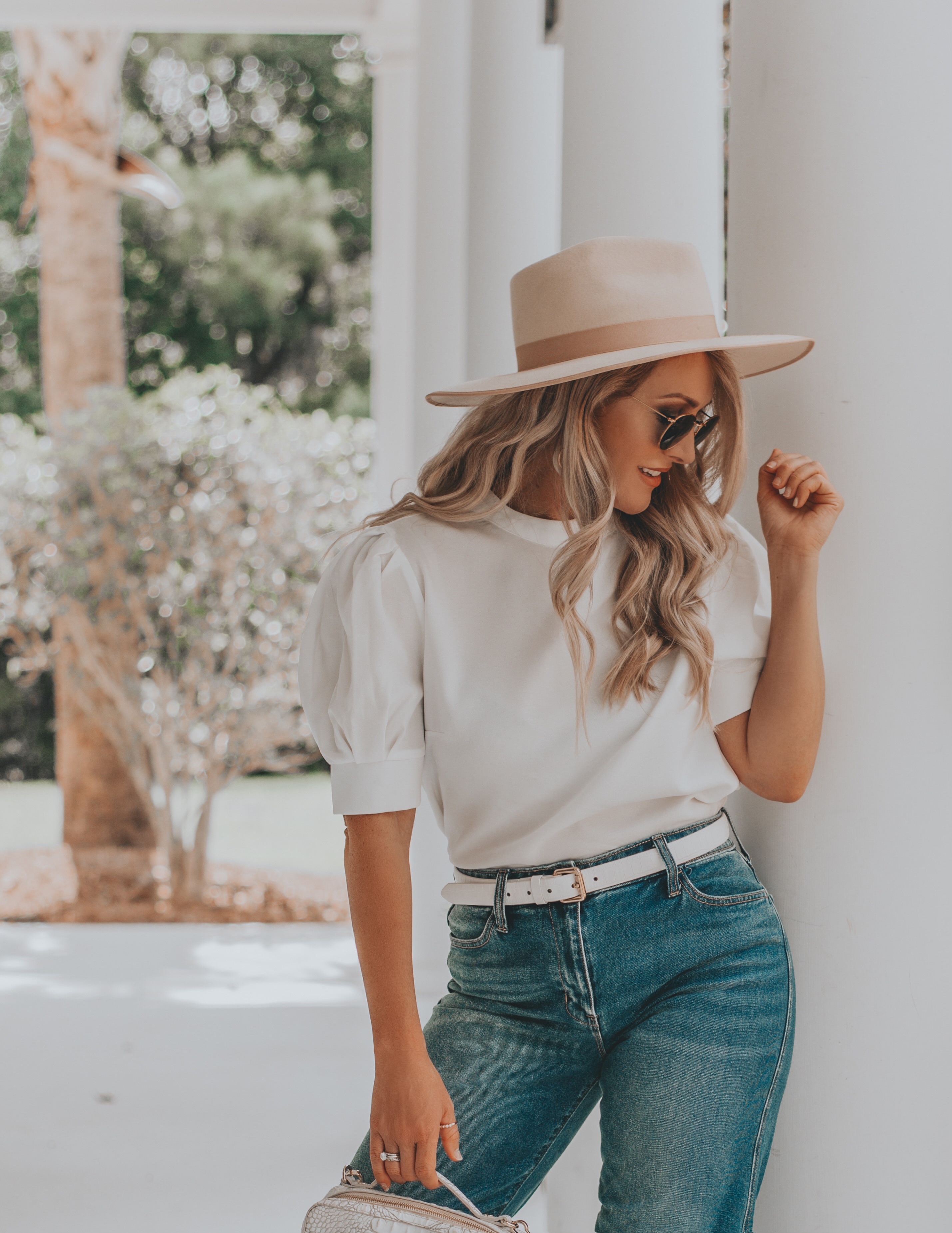 blonde hair hat